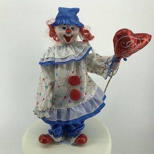 The Heritage Mint LTD "Happiness and Love" Collection 16" Porcelain Clown 1989